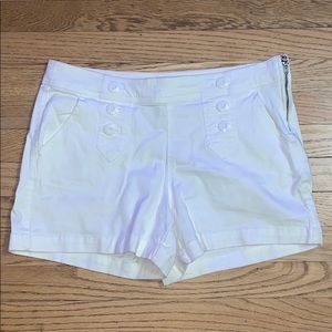 New York & Company White Jean Shorts